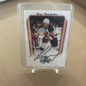 Autographed Jay Pandolfo #20 NJ Devils Hockey Card